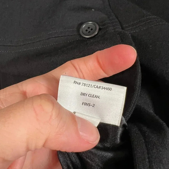 Eileen Fisher Ponte Knit Blazer Jacket Size XS Black Career Work Office Business - Picture 11 of 11